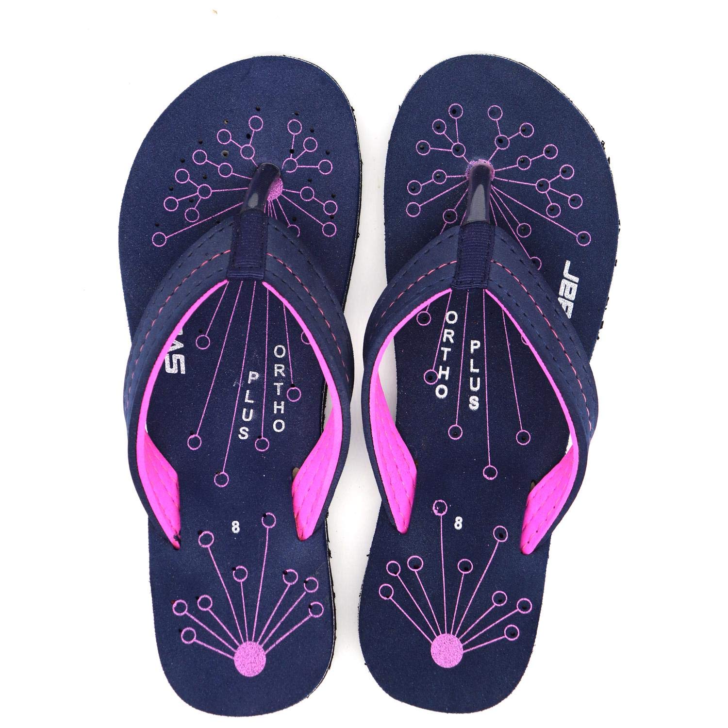 SVAAR Ortho Plus + Slippers for Women - Navy